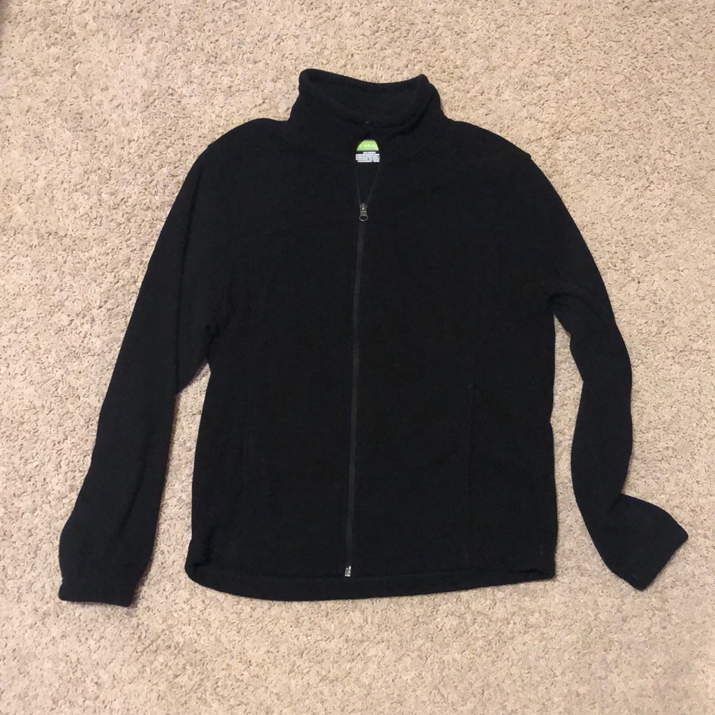 Fuzzy Zip Up Jacket